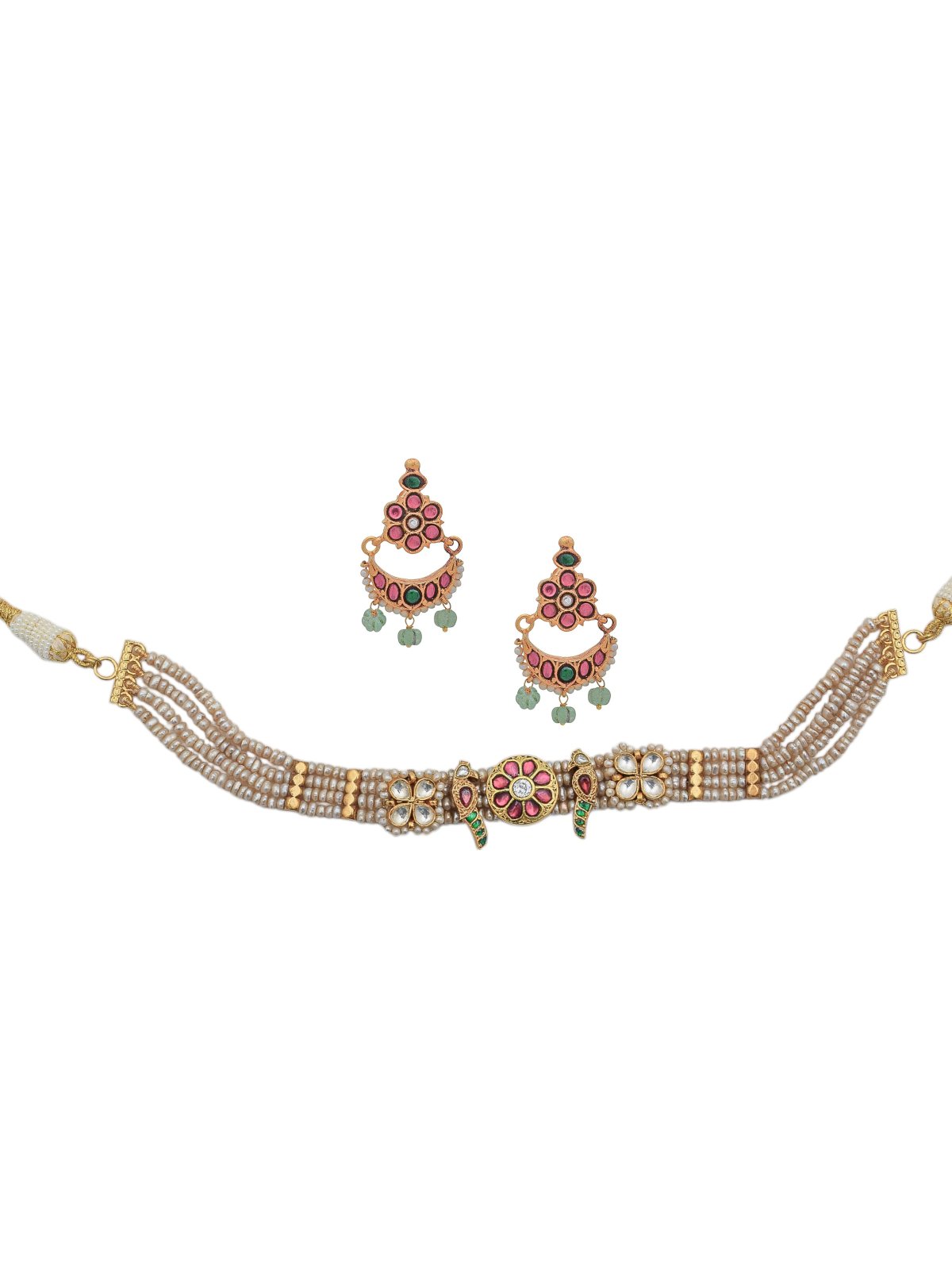 925 SILVER GOLD POLISHED PARROT DESIGN NECKLACE FOR GIRLS ANITE COLLECTION