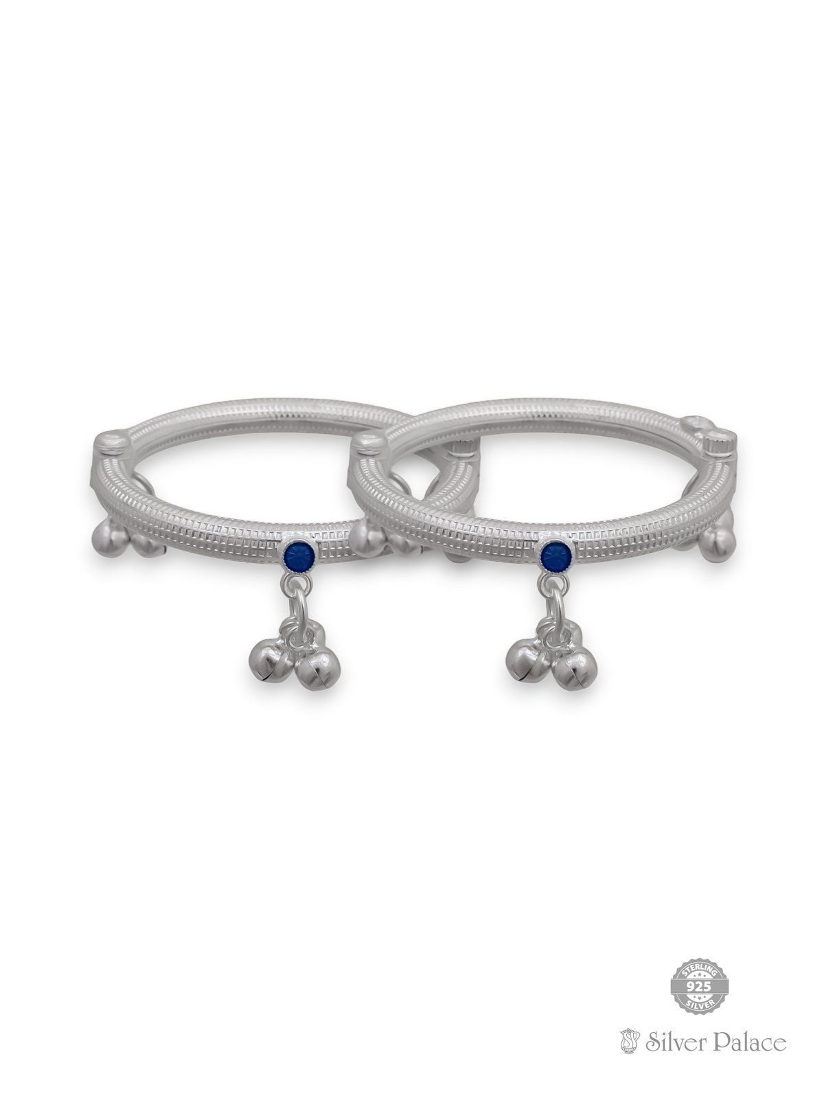 SILVER ENAMEL WITH BEADS HANGING KIDS THANDAI 