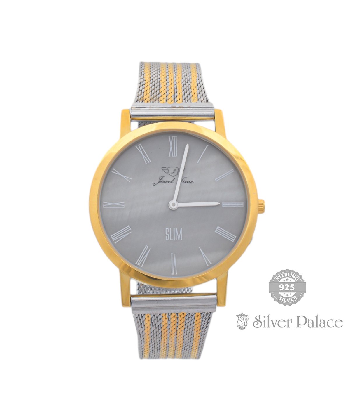 92.5 STERLING SILVER TWO TONE WATCH FOR MEN