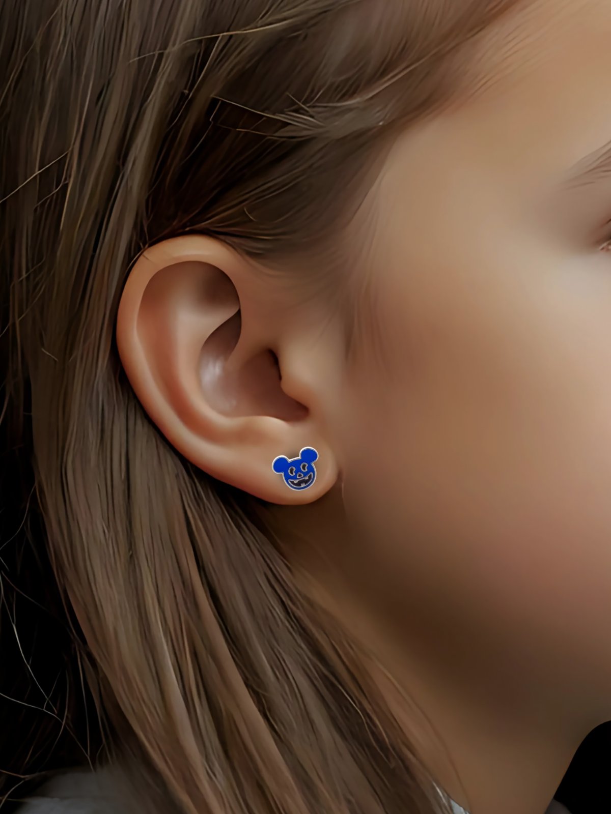 925 STERLING SILVER TOY DESIGN EARRING FOR KIDS GRITH COLLECTION