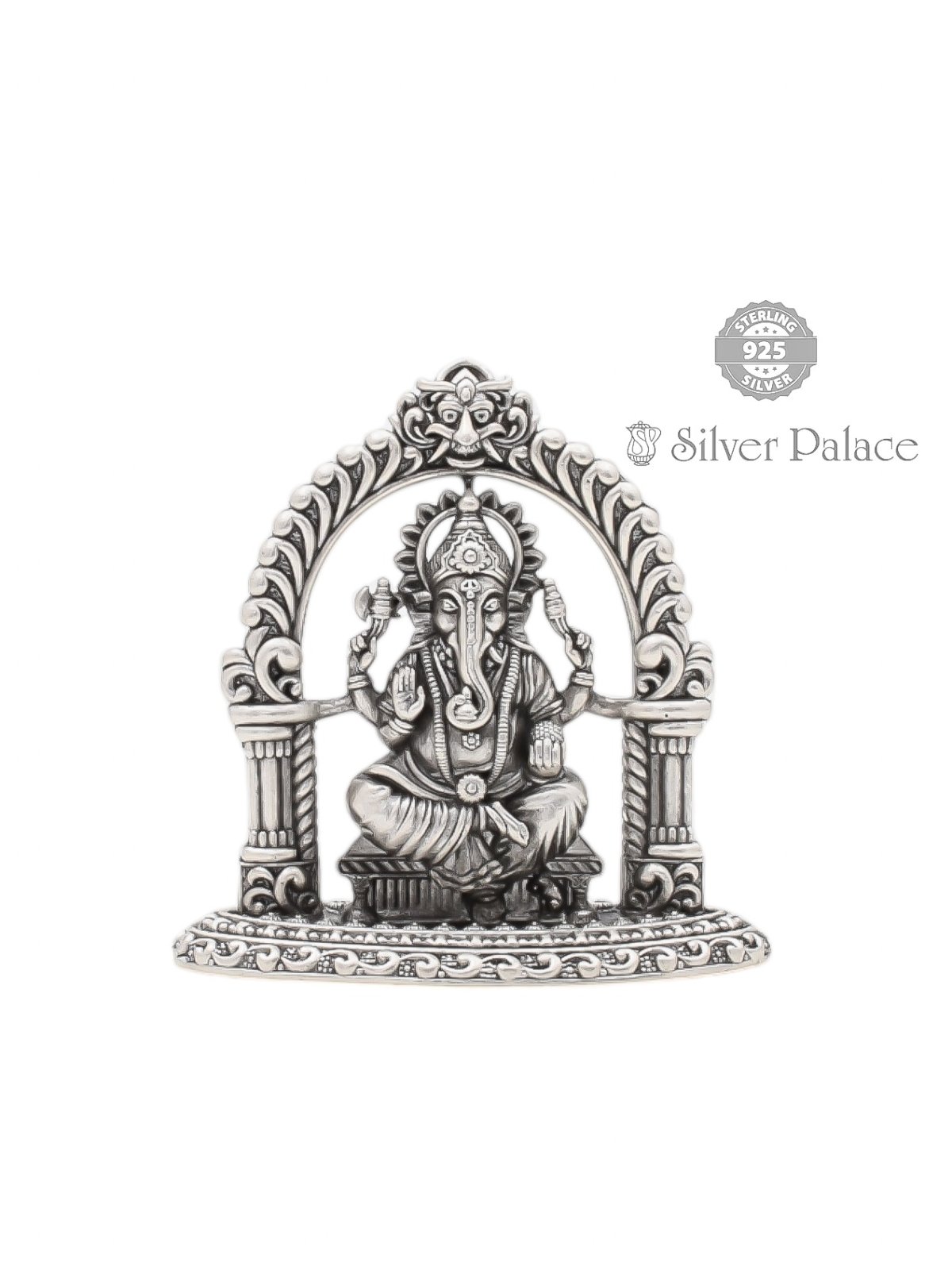 92.5 OXIDISED SILVER  LORD GANESH IDOL FOR POOJA