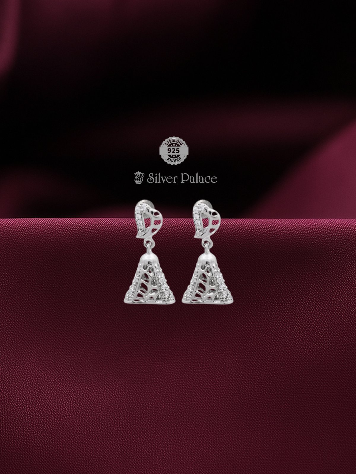 925 STERLING SILVER BELL SHAPE JHUMKI FOR LADIES ARJITA COLLECTION