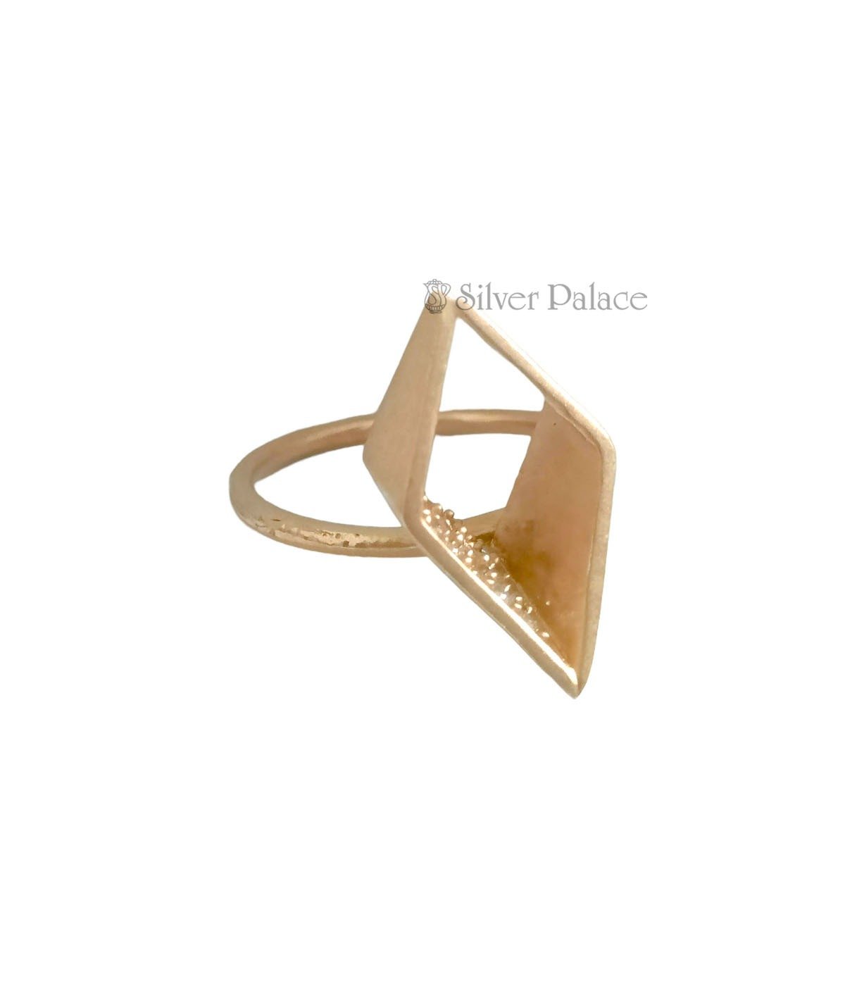 L AMOUR ROSE GOLD TRAPEZIUM WOMENS RING