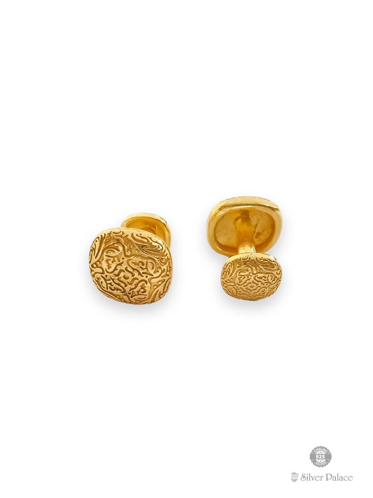 916 PURE GOLD MOHAR CUFF LINKS FOR TO MAKE PREMIUM LOOK 