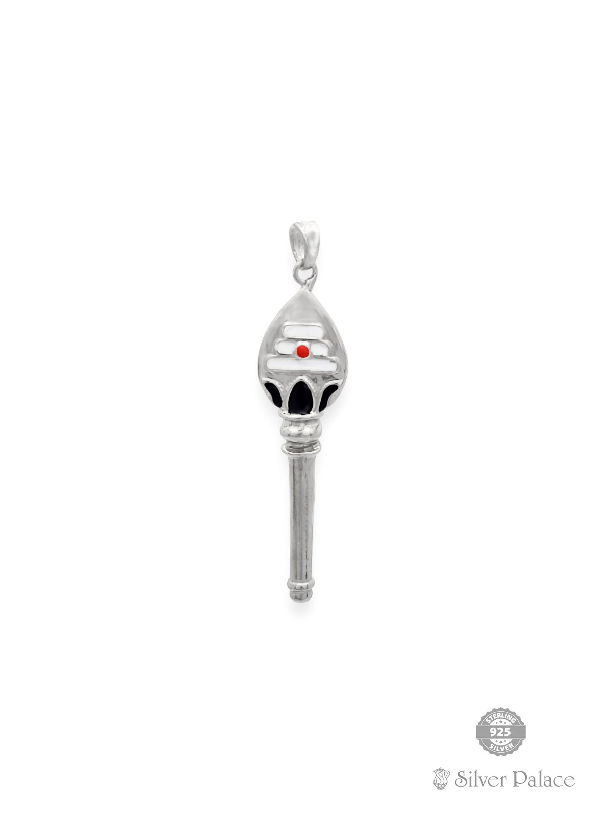 925 STERLING SILVER ENAMELD MURUGAN VEL PENDANT 