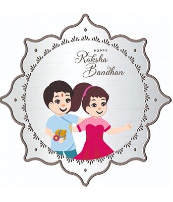 999 Silver Raksha Bandhan Lotus Shape Special Coin for Cute Little Brother