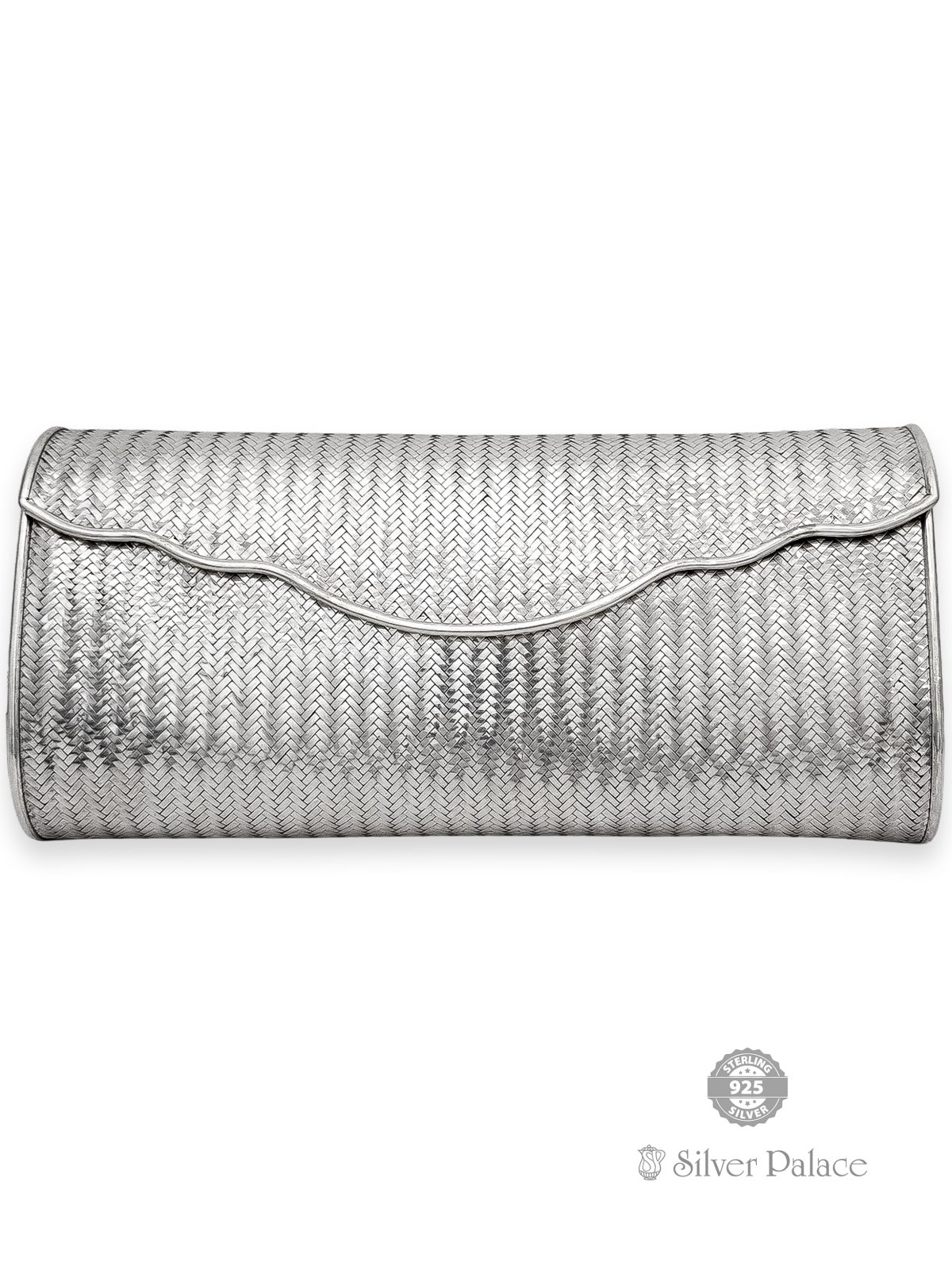 925 STERLING SILVER TWISTED DESIGN PURSE FOR LADIES