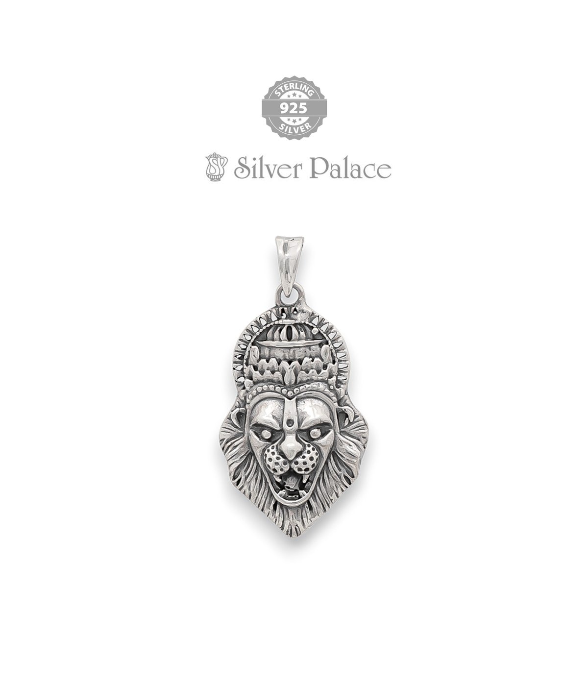925 Sterling Silver Divine Collection Lord Laxmi Narasimha Swamy  Pendant