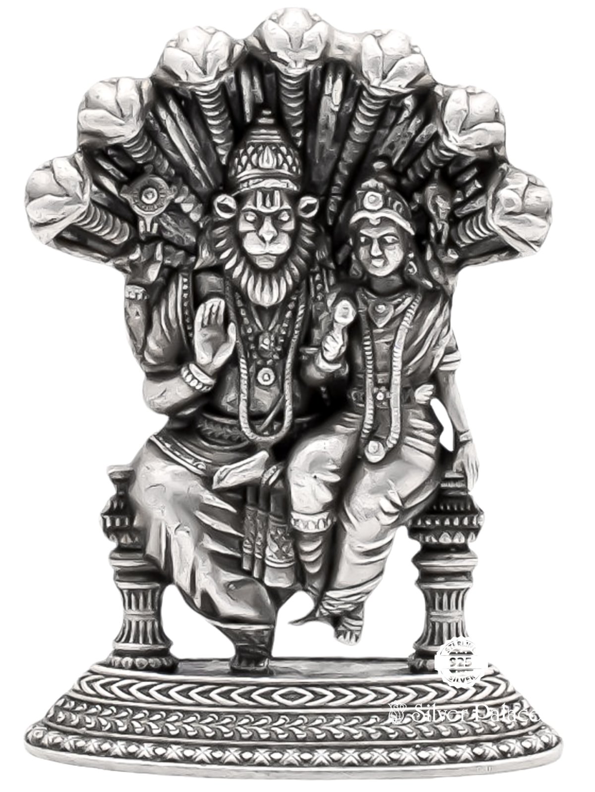 OXIDISED SILVER AADI SESHAN  LAKSMI NARASIMHA IDOL