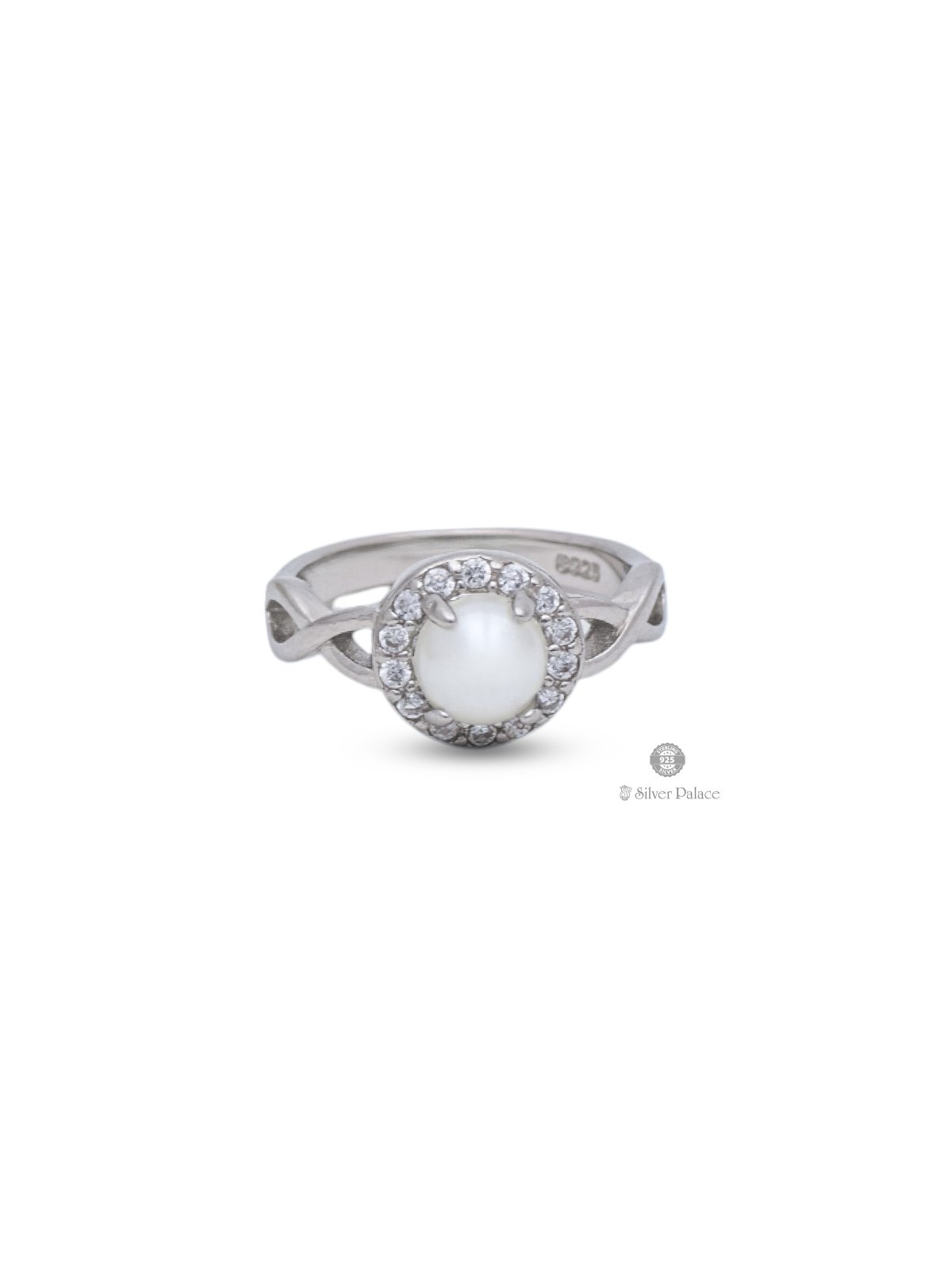 925 STERLING SILVER PEARL DESIGN RING FOR GIRLS BHAVA COLLECTION 