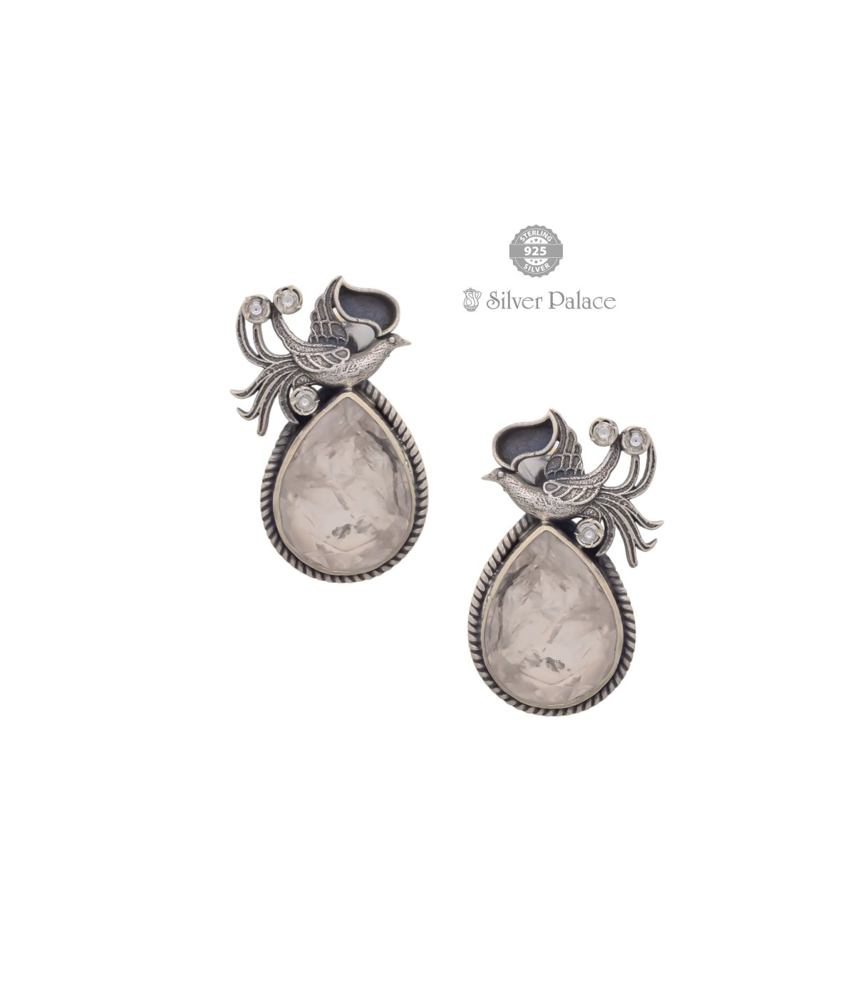 ruch Collections 92.5 Silver traditional contemporary earrings for women