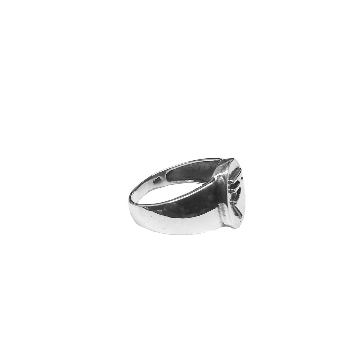 Pure Silver Ring For Men With Indian Currency Rupee Logo - Silver Palace