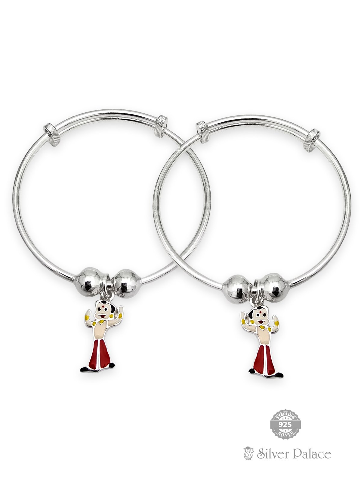 925 STERLING SILVER CHOTTA BHEEM BANGLE FOR KIDS ARJITA COLLECTION 