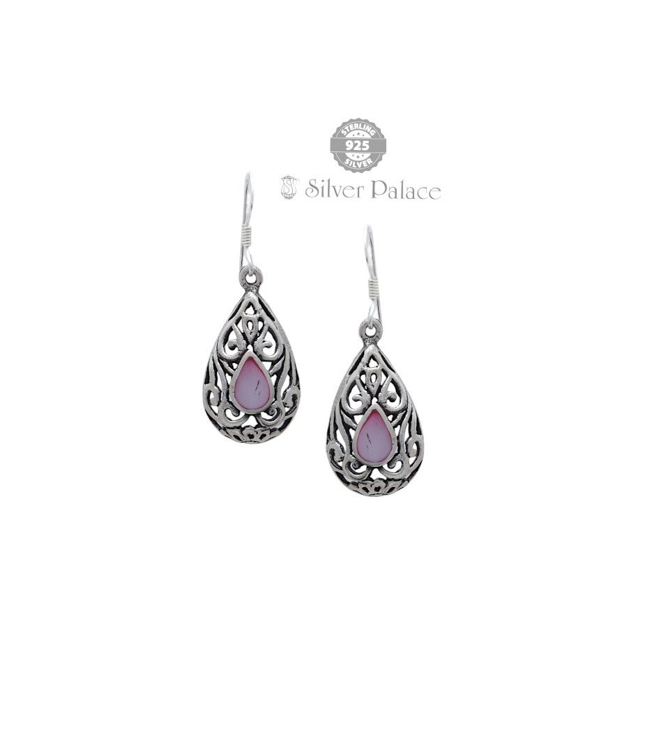 925 Silver Trishe Collections Teardrop Earrings for Girls