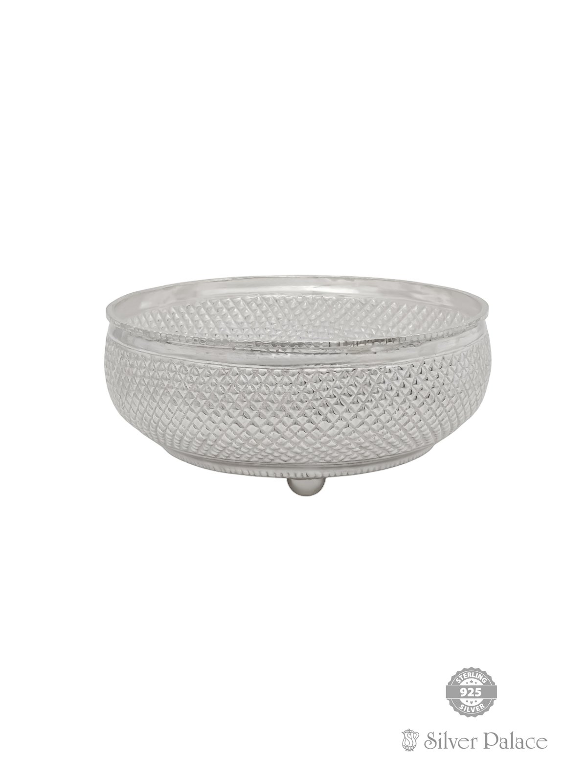 925 STERLING SILVER SMALL DIAMOND NAGAS BOWL FOR WEDDING GIFTS 