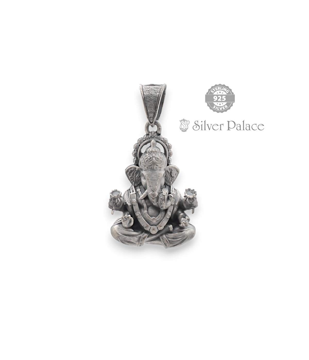 925 STERLING SILVER RADHE COLLECTION GANESHA PENDANT FOR MEN