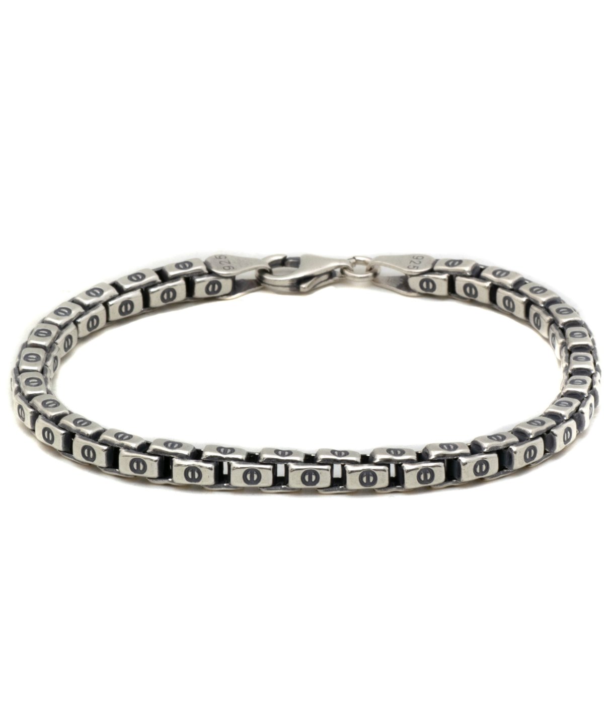 92.5 OXIDIZED SILVER TURK BRACELET WITH BOX CLASP TURK COLLECTION