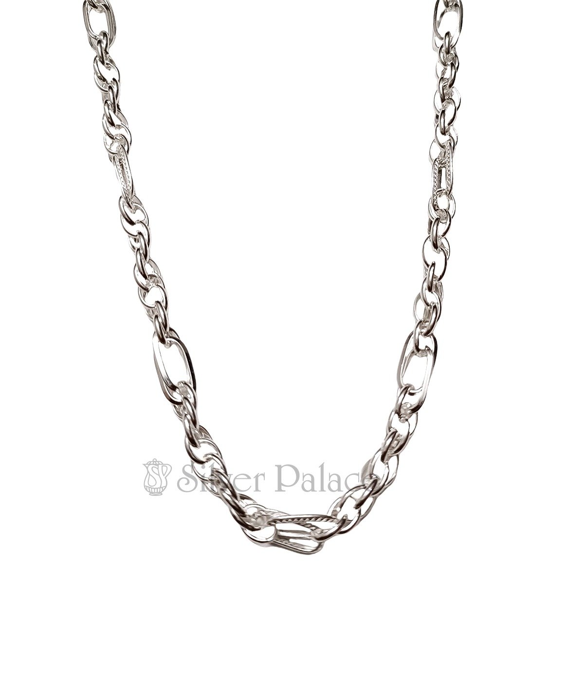 STERLING SILVER CHUNKY LINKED HOLLOW THICK CHAIN