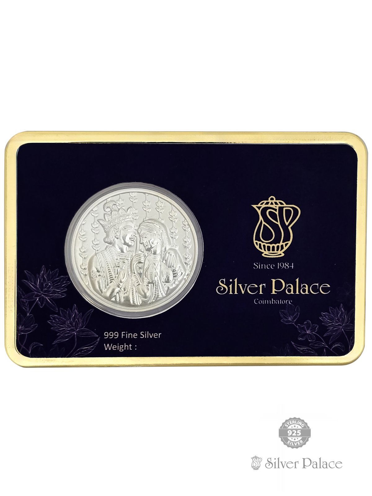999 PURE SILVER KING & QUEEN COIN FOR RETURN GIFTING 