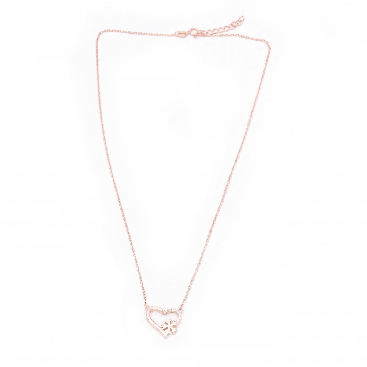 ROSE GOLD PENDANT CHARM CHAIN FOR WOMEN IN SILVER
