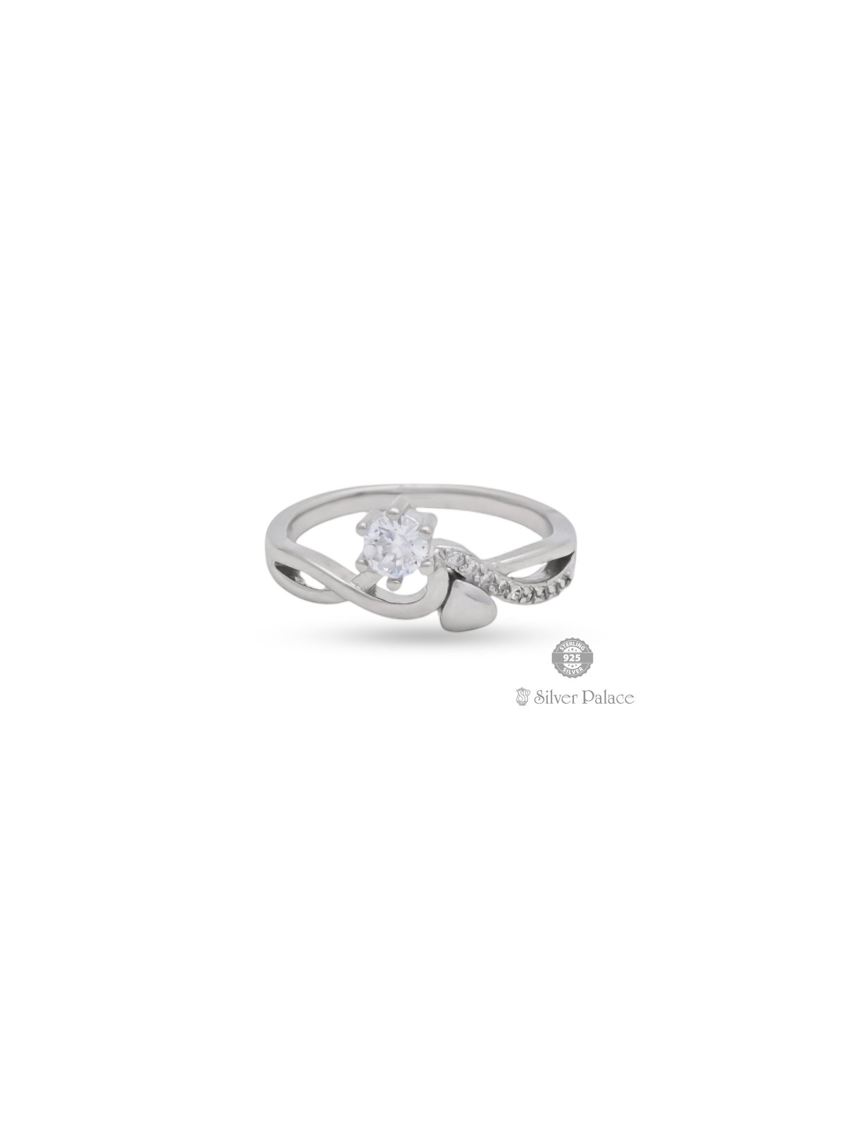 925 STERLING SILVER HEART DESIGN RING FOR GIRLS PUYA COLLECTION 