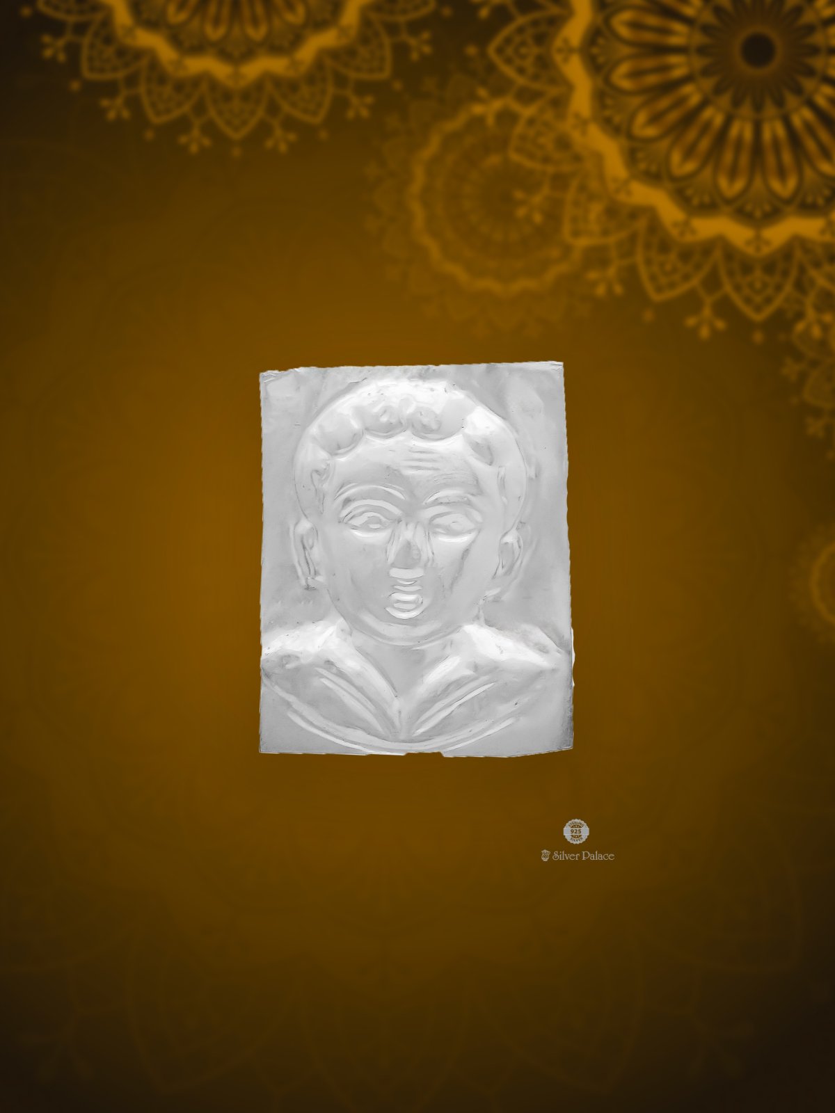 925 SILVER BABY FACE SILVER SHEET FOR TEMPLE RITUALS SHRI COLLECTION 