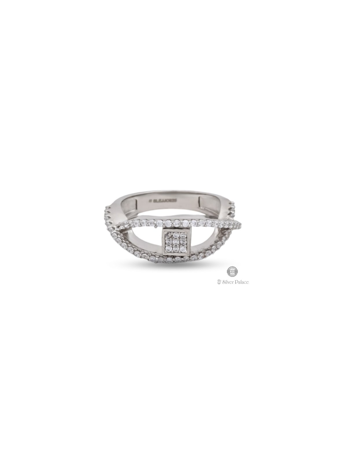 925 SILVER CUBIC ZIRCONIA RING FOR LADIES PUYA COLLECTION 