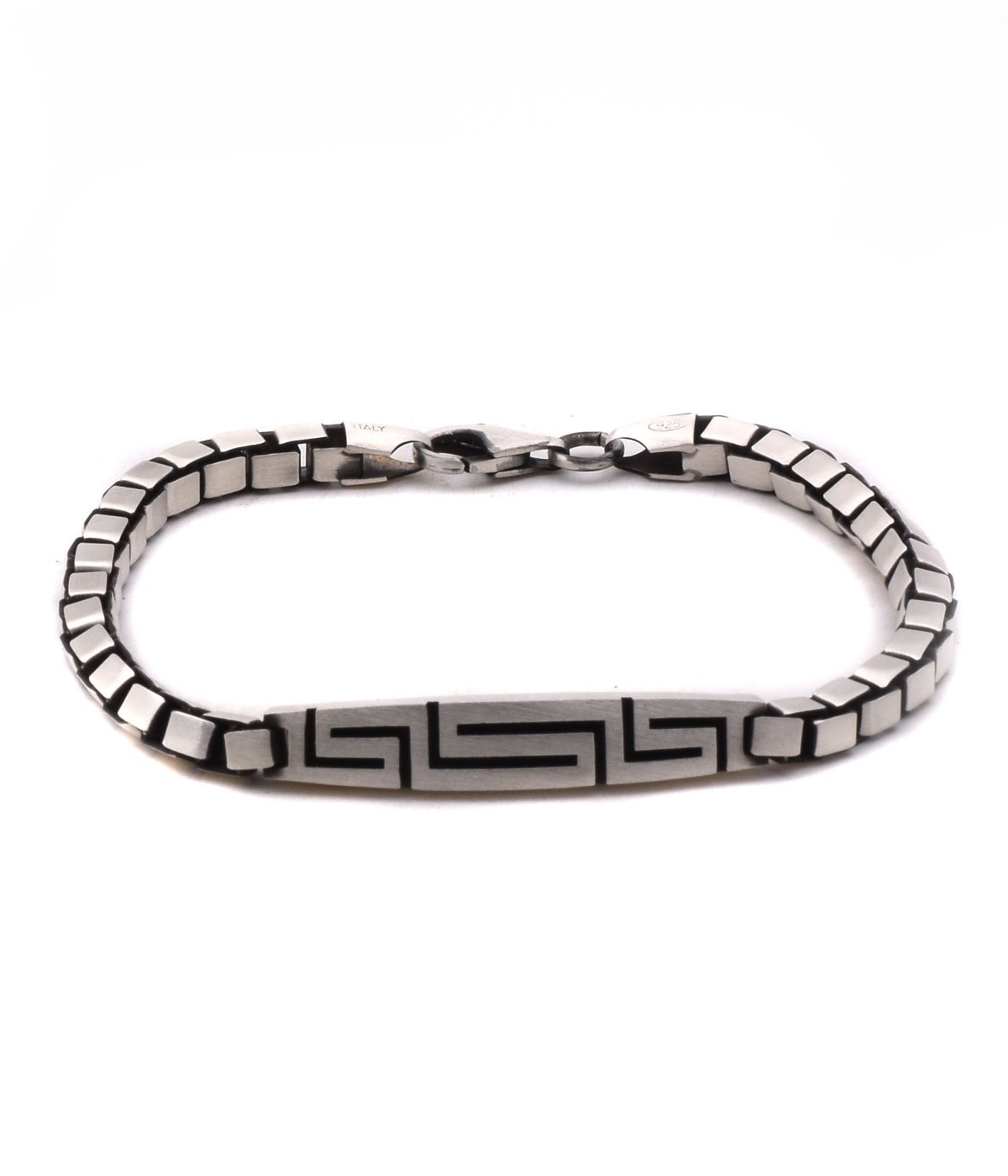 92.5 Silver NAME BADGE Bracelet for Men