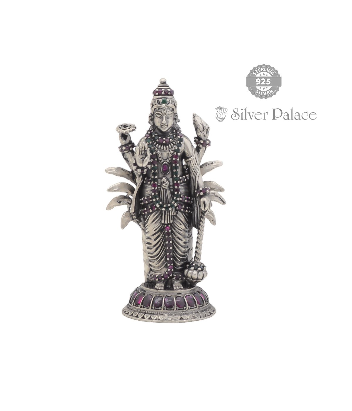 925PURE SILVER DIVINE COLLECTIONS NARAYANA IDOL FOR POOJA USE 