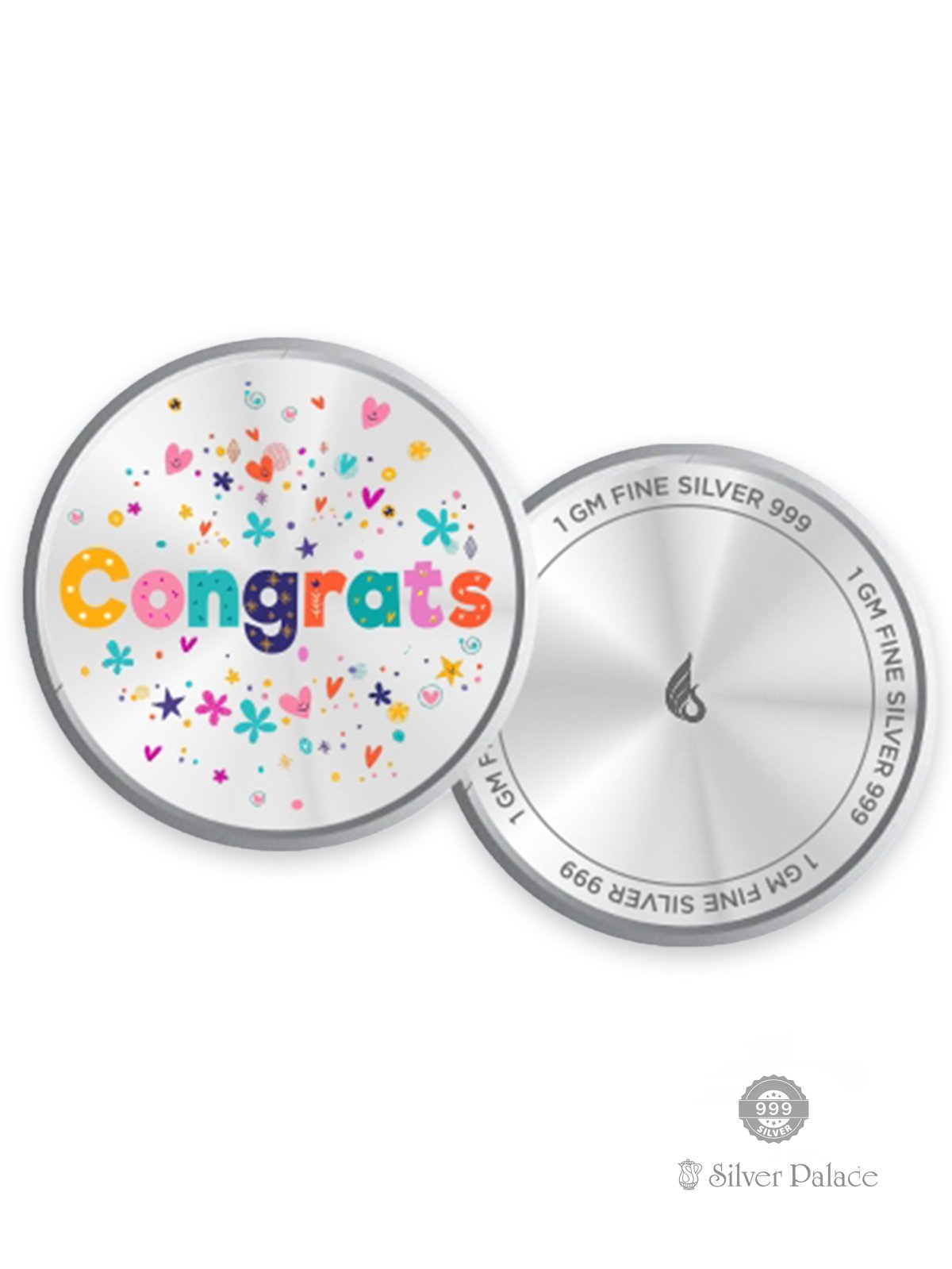 999 PURE SILVER CONGRATS WORDING COIN BOX