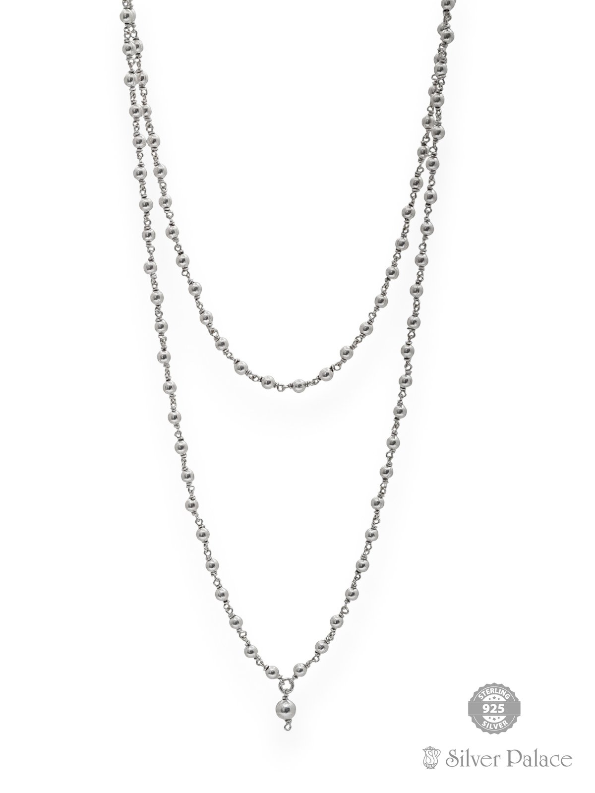 925 STERLING SILVER 108 BEADS BALL MAALA 