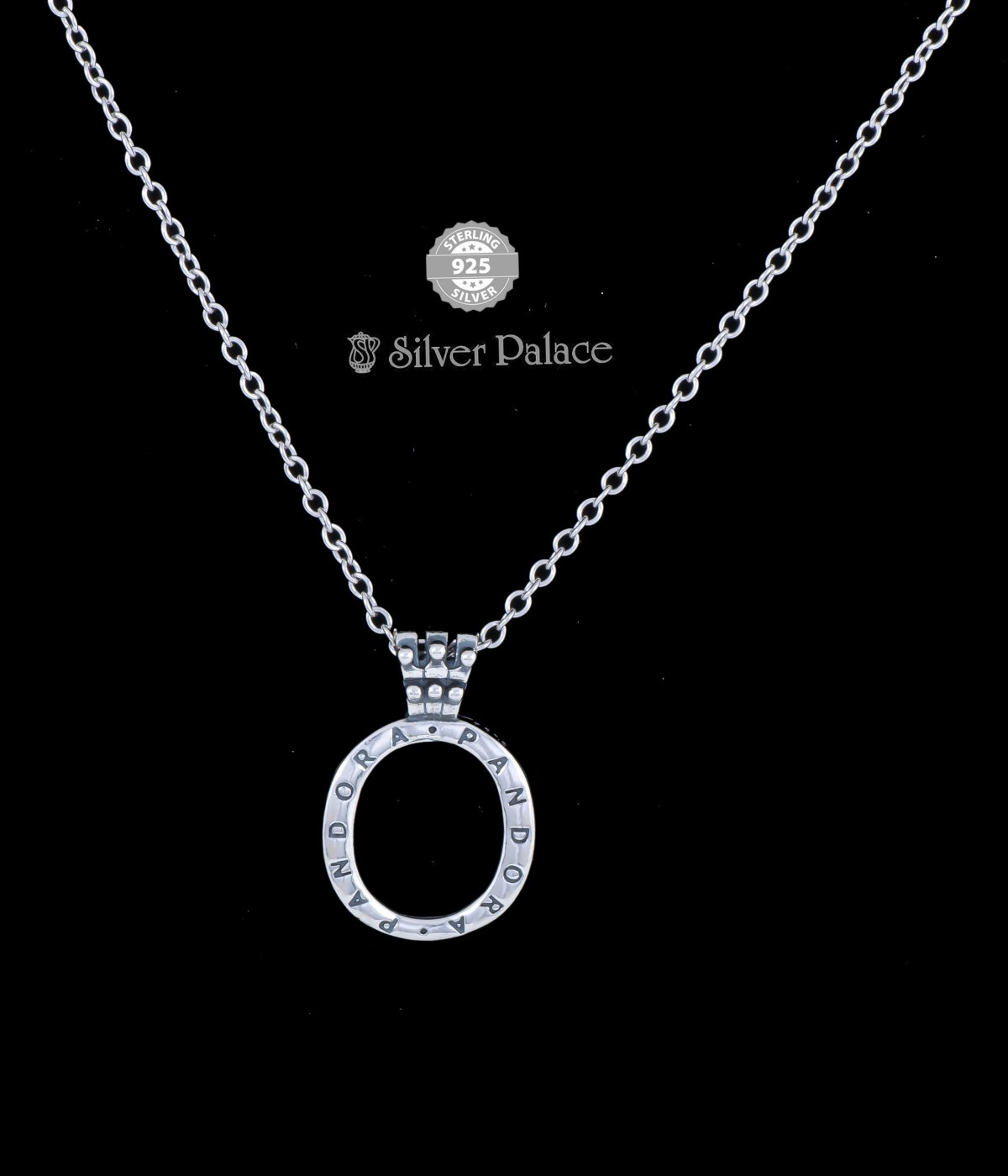 925 Sterling Silver Pandora Crown O Sterling Silver Locket Pendant With Chain