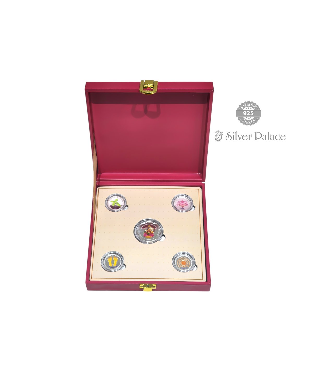 925 STERLING SILVER NIHAL COLLECTION LAKSHMI COINS FOR POOJA PURPOSE