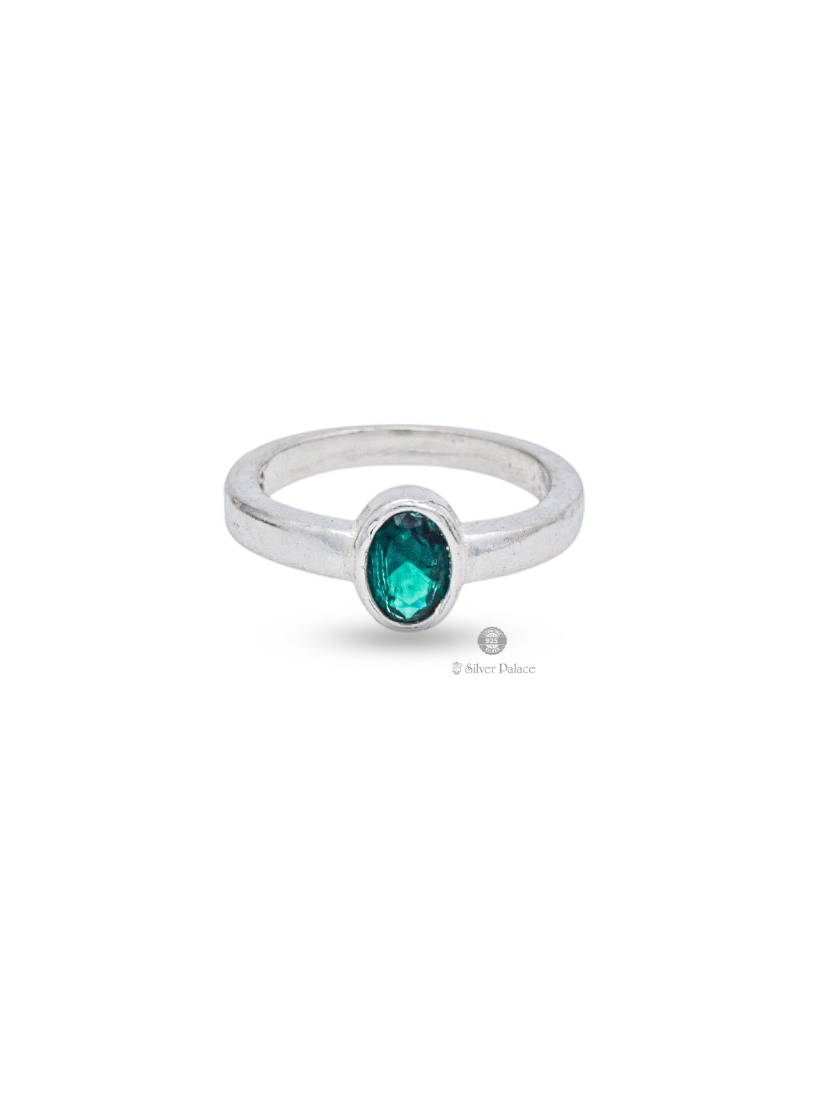 925 STERLING SILVER GREEN STONE RASHI RING FOR MEN AND WOMEN  