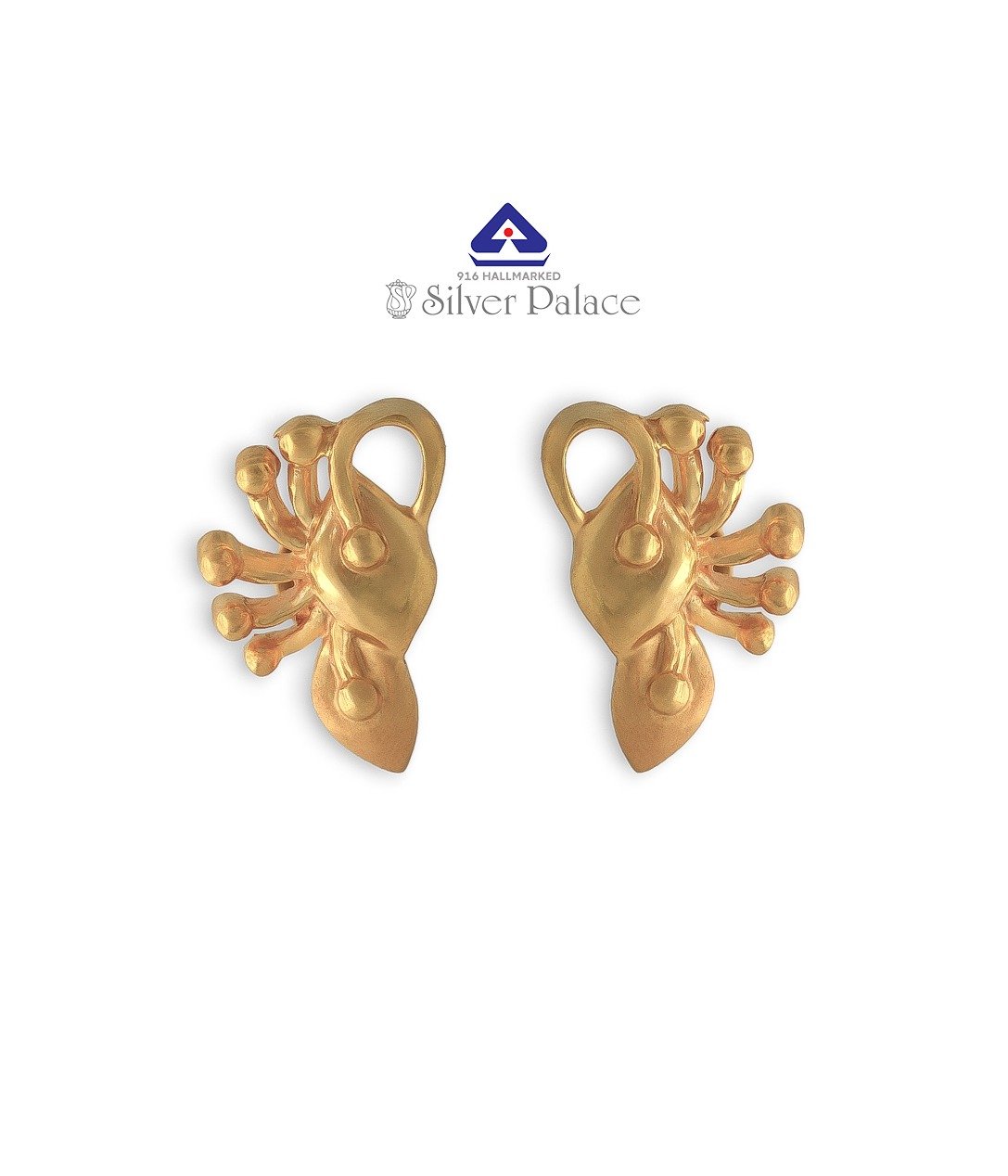 916  Gold With Kanche Collections Fancy Design Earring For Girls