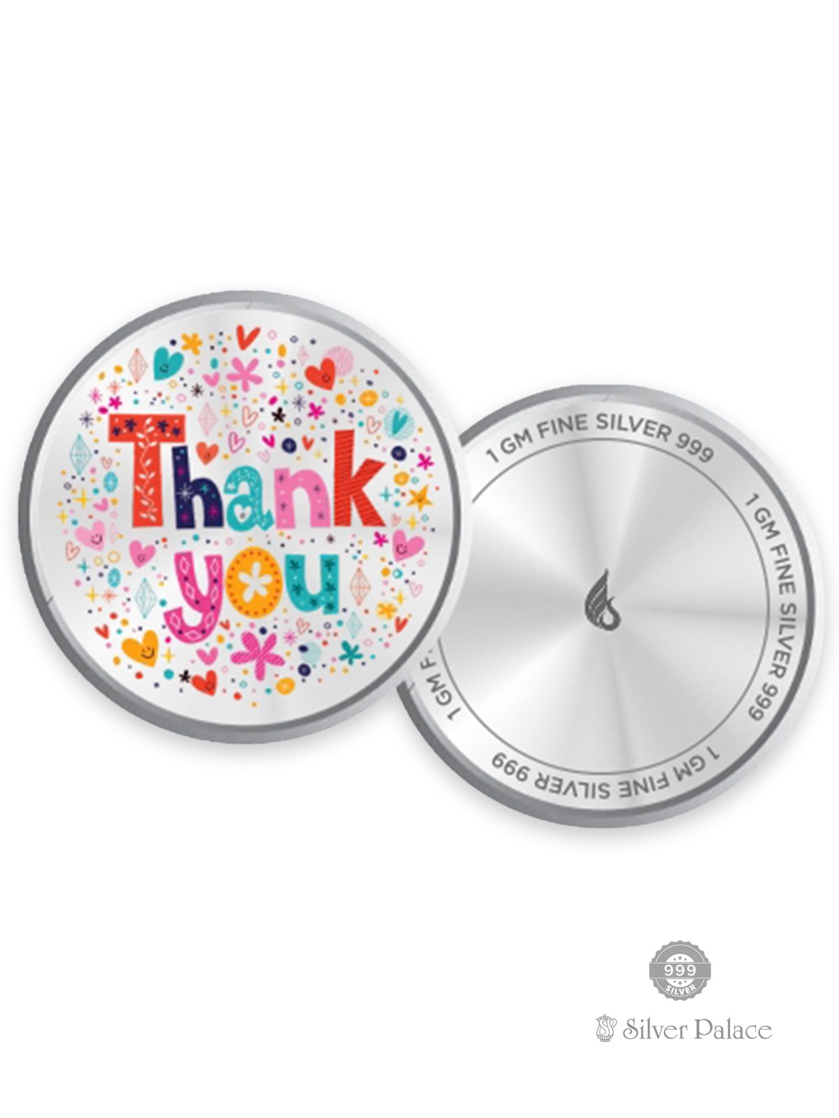 999 FINE SILVER THANK YOU DESIGN COIN BOX FOR CORPORATE GIFTINGS