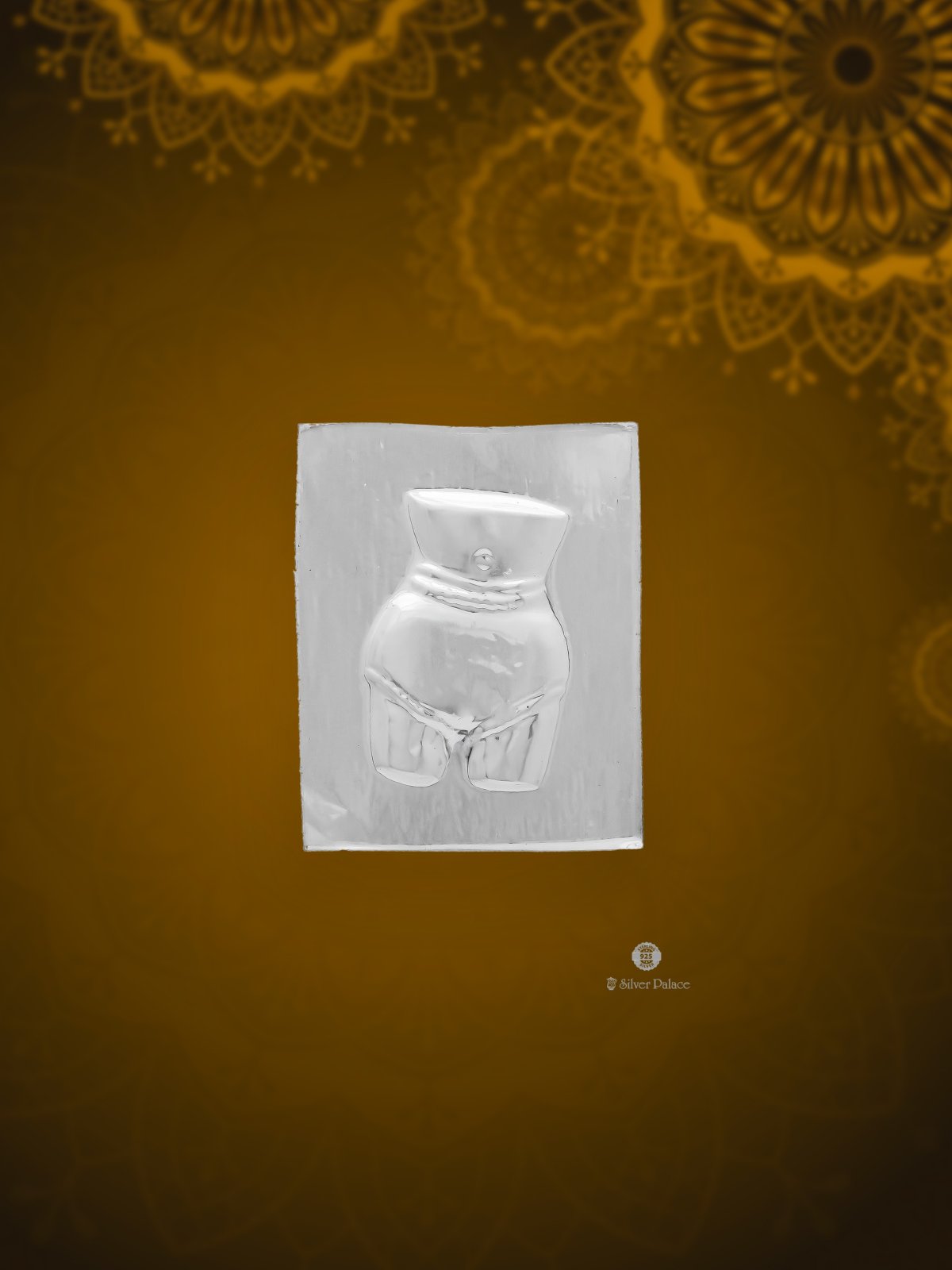 925 SILVER HUMAN HIP SILVER SHEET FOR TEMPLE USE SHRI COLLECTION 