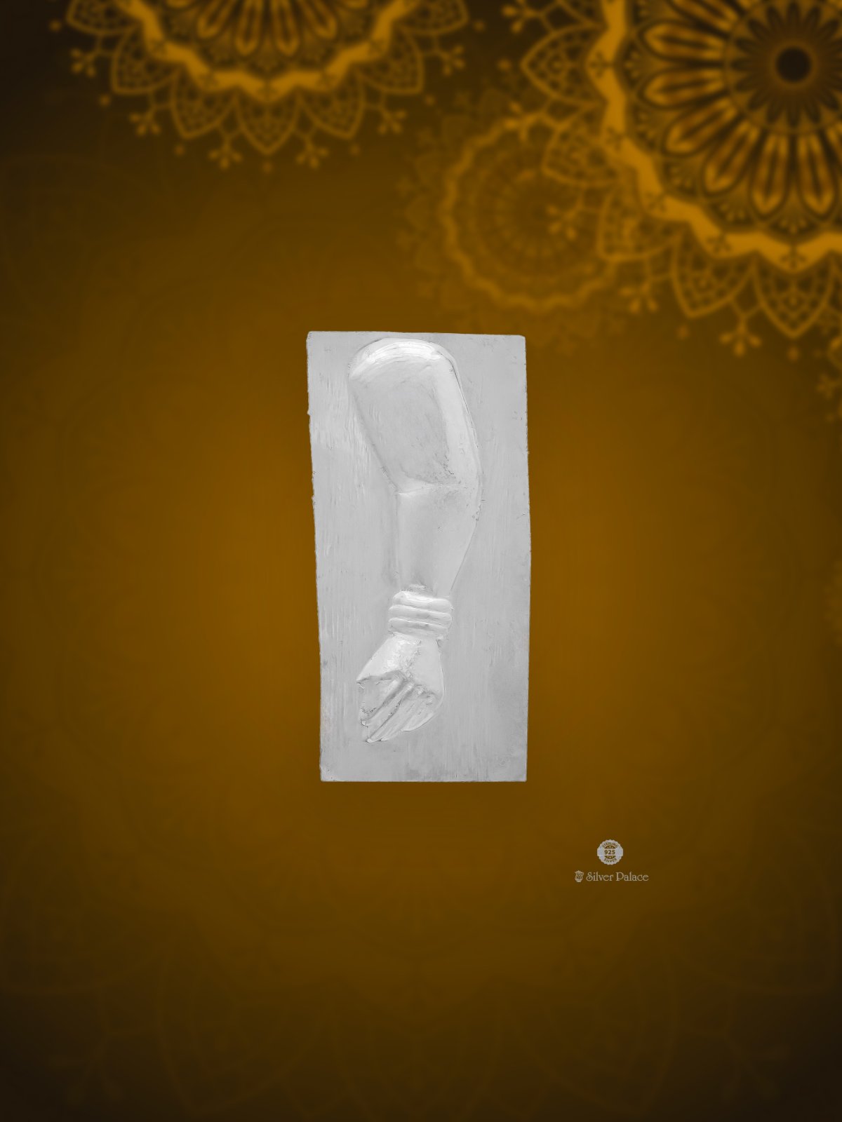 925 SILVER HUMAN HAND SILVER SHEET FOR DIVINE USE SHRI COLLECTION 