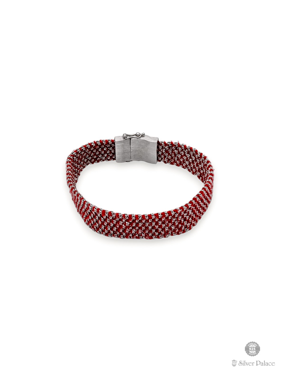 925 STERLING SILVER RED BAND BRACELET FOR GIRLS PRITTI COLLECTION