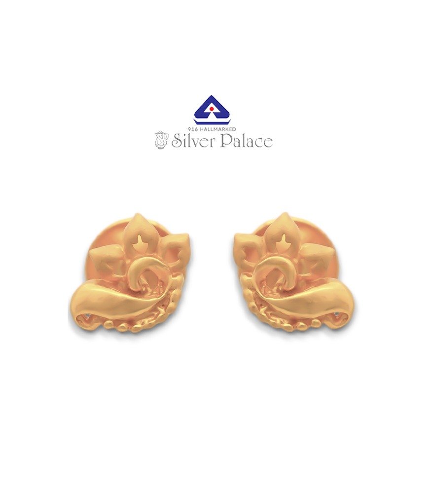 916 Gold  Kanche Collection Fancy Design Earrings for Girls 