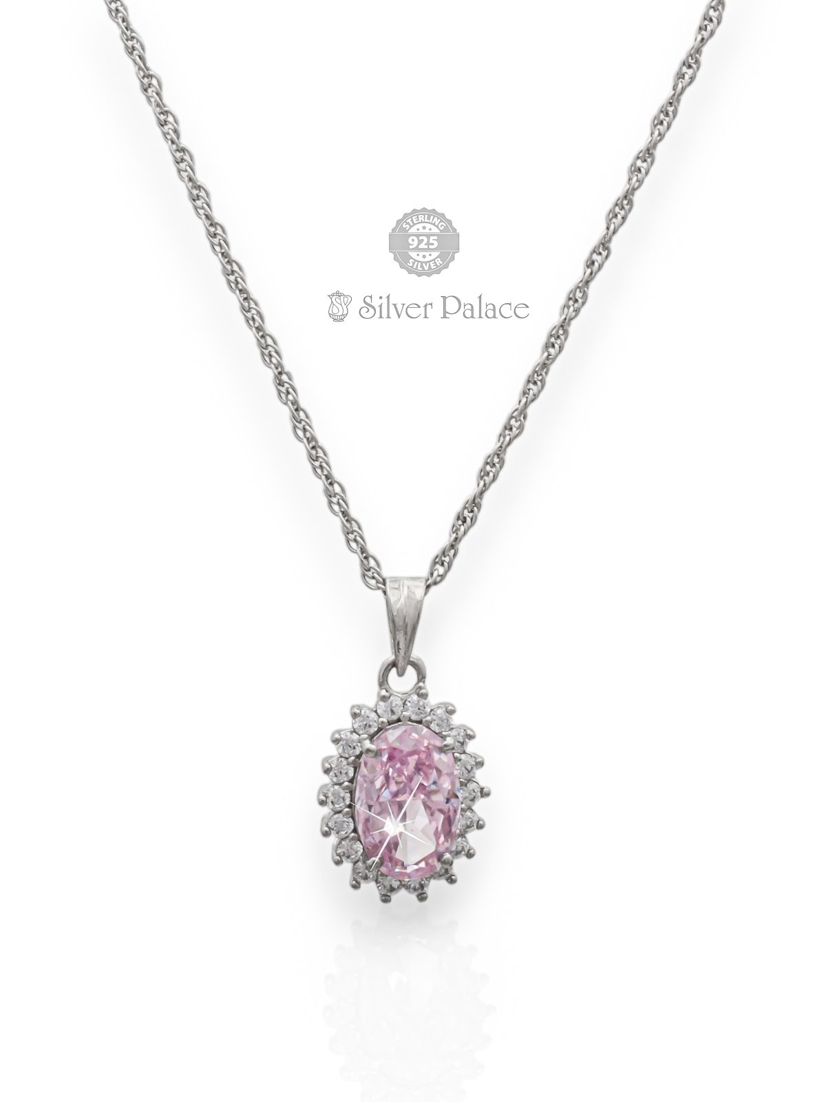 925 SILVER PINK STONE DESIGN FOR GIRLS PUYA COLLECTION