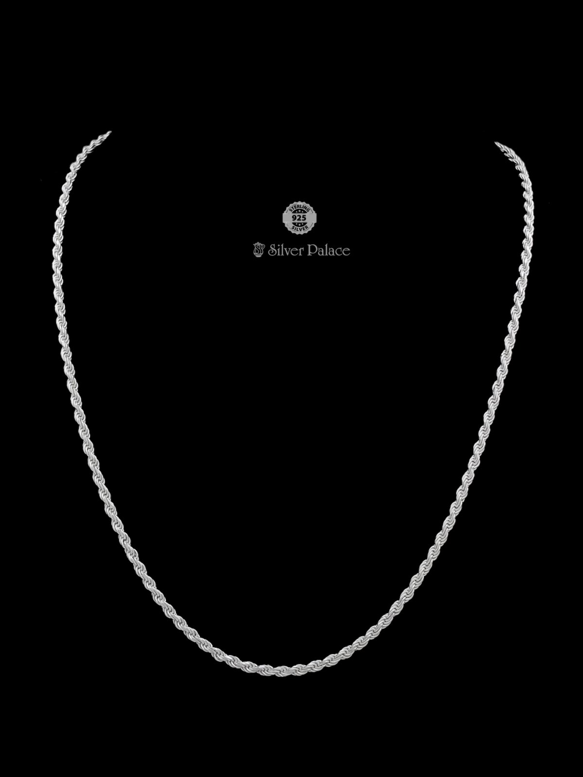 アクセサリー gagan rope chain necklace silver925 925 Oxidized Silver Cuban Link Length Chain For Mens Mauve