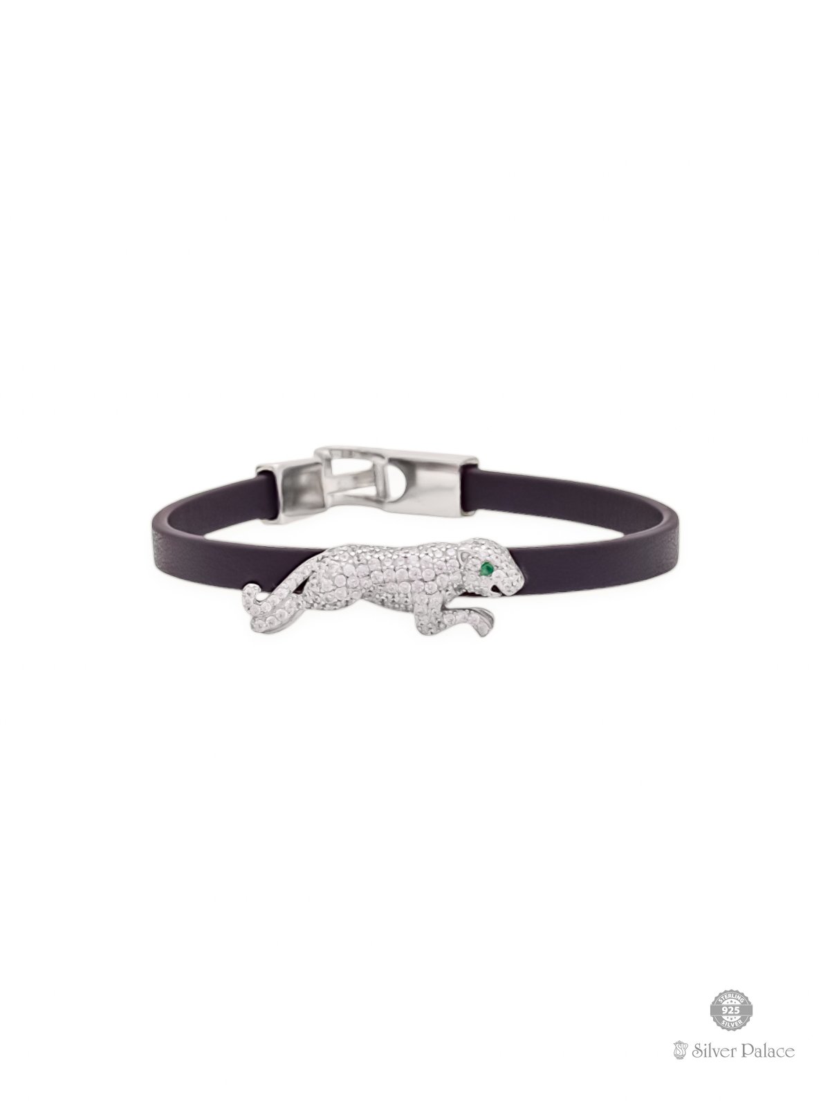 92.5 STERLING SILVER JAGUAR BAND TYPE BRACELET PUYA COLLECTION 