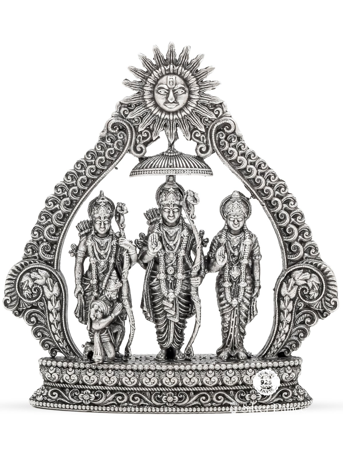 925 OXIDISED SILVER RAMAR PATTABISHEKAM LC IDOLS