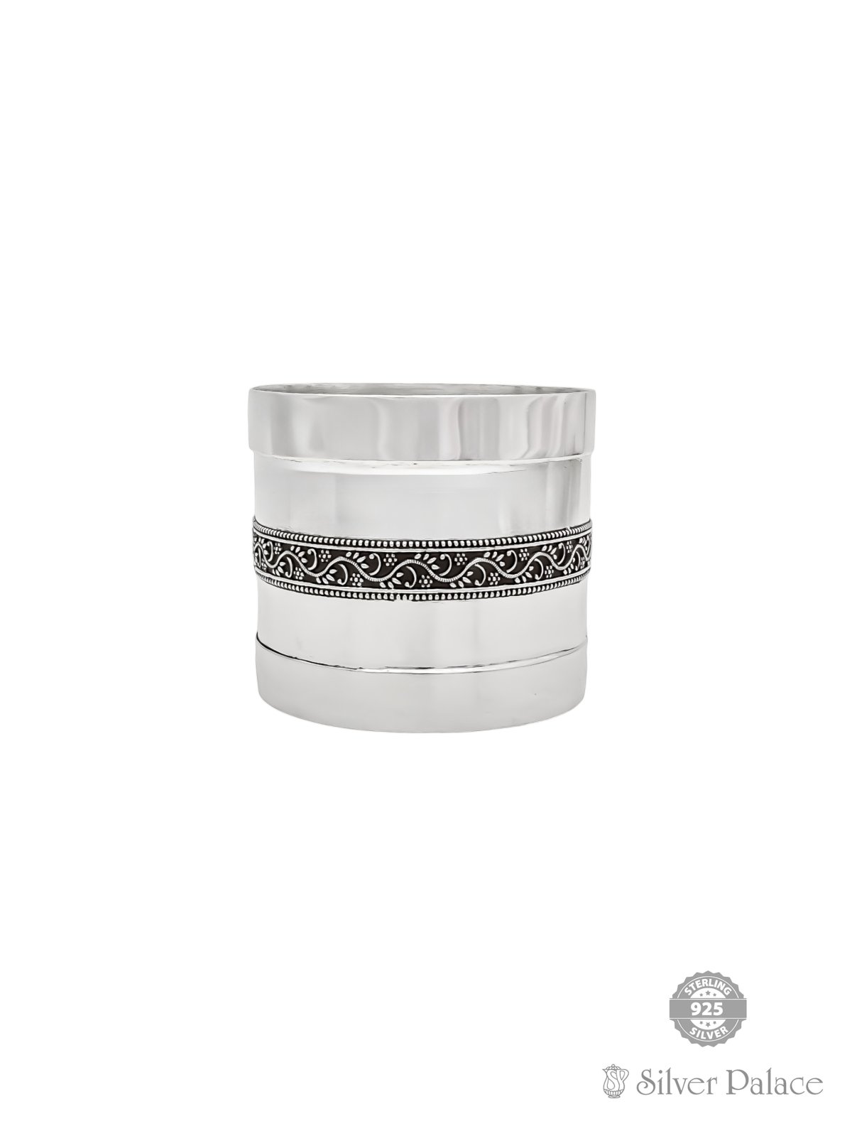 925 OXIDISED SILVER FLORAL DESIGN RICE PADI FOR WEDDING GIFT 