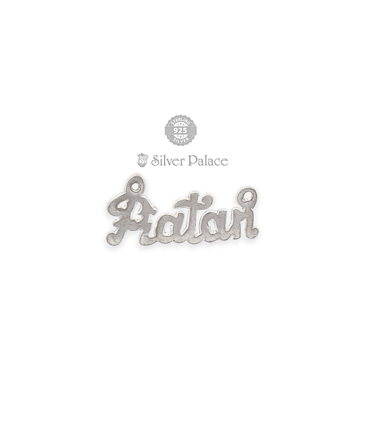 92.5 STERLING SILVER RATAN NAME customised PENDANT FOR UNISEX VI-KO COLLECTION