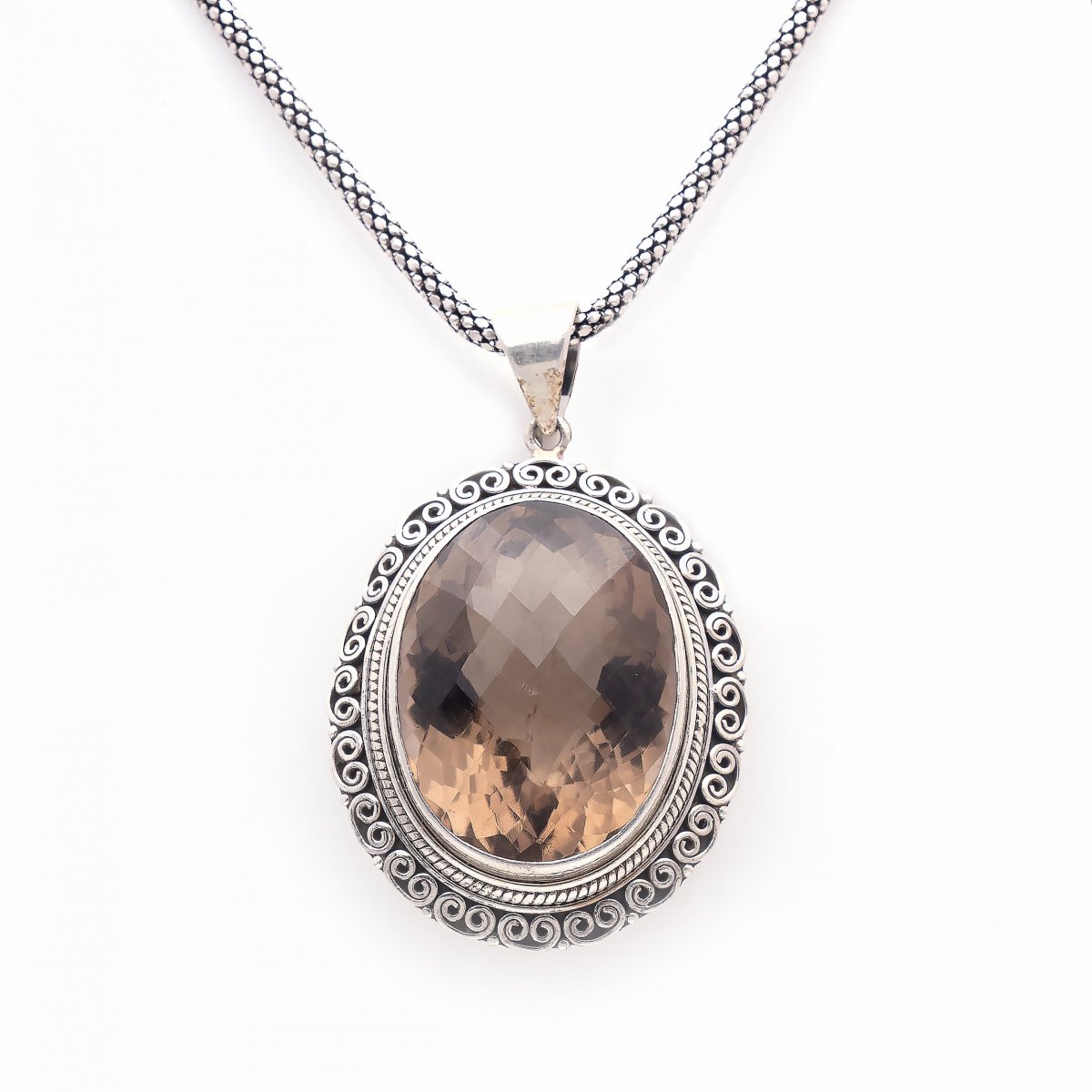 92.5 OXIDIZED SILVER PENDENT FOR LADIES