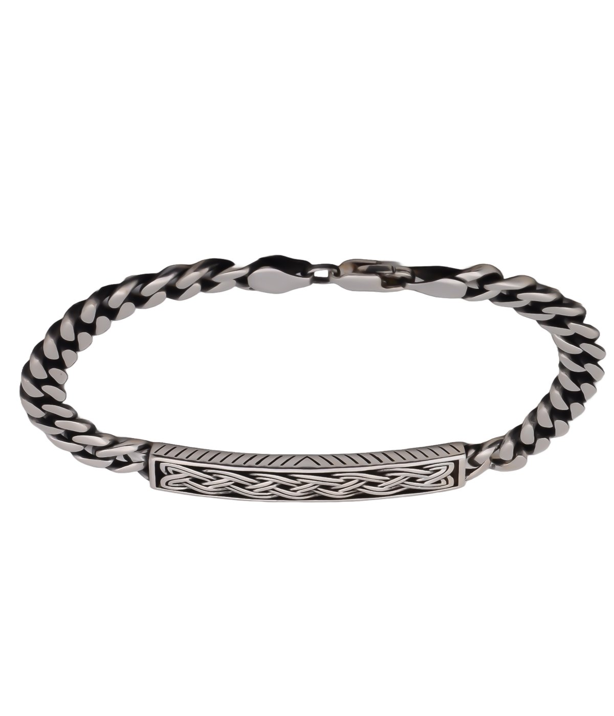Leslie's Sterling Silver Fancy Link Bracelet QLF378-7.5 | Branham's Jewelry  | East Tawas, MI