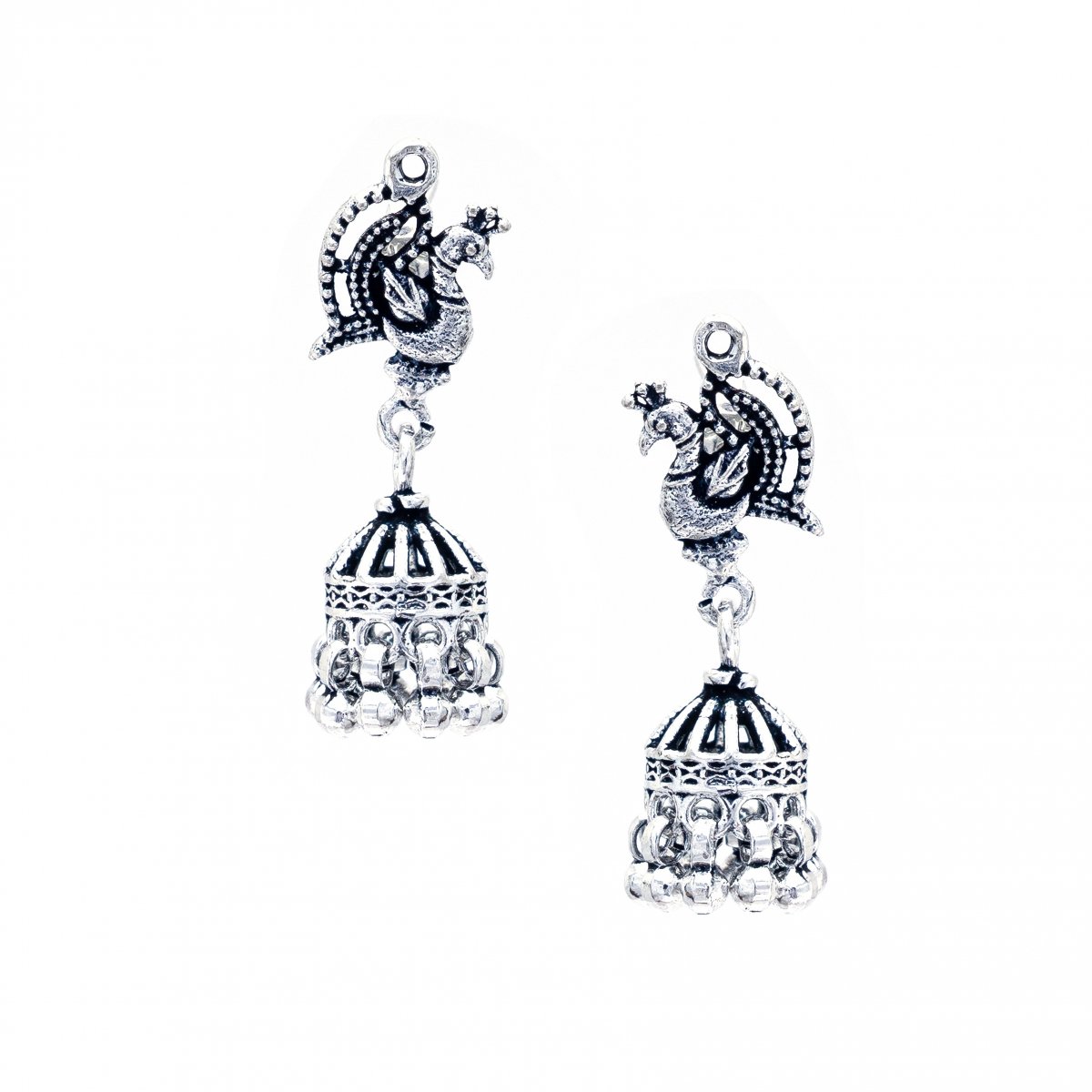 92.5 OXDIZED SILVER JHUMKA FOR WOMEN & GIRLS