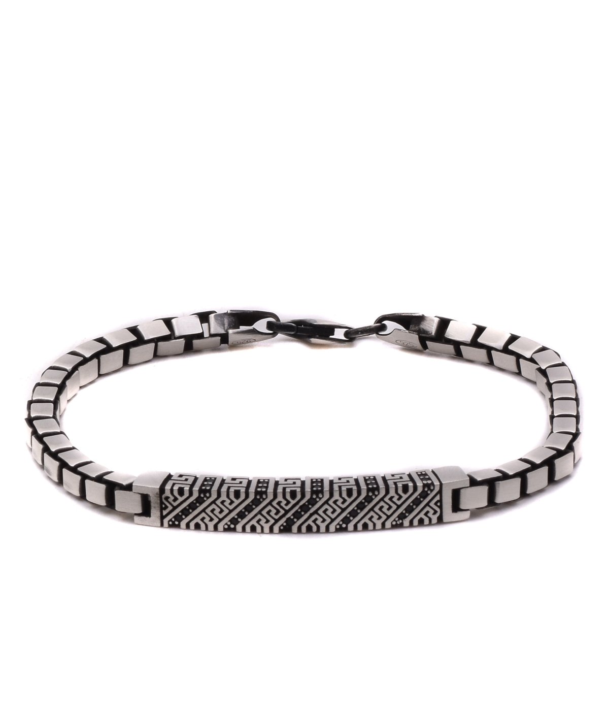 92.5 Silver box chain turk Bracelet for Men